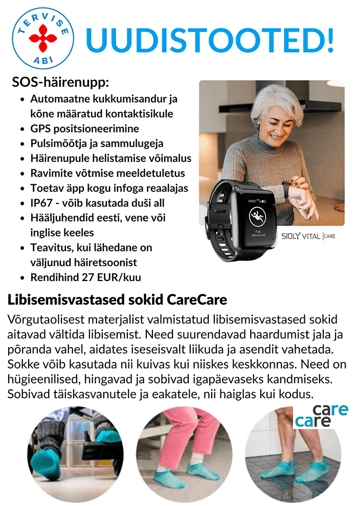 Terviseabi Sidly ja automaatne ravimikarp A4 uudistooted plakat