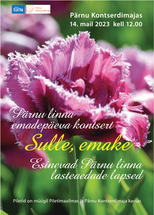 Suvetegevuste mess 2023 - Mudilaste laulupidu ja emadepäevakontsert Suvetegevuste mess 2023 - Mudilaste laulupidu ja emadepäevakontsert